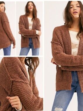 Free People high hopes Mariposa combo Knit Cardigan